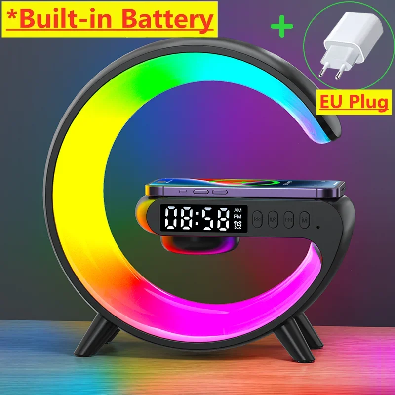 6-in-1 Wireless Charging Station - Charging Pad, Speaker, Night Light, and More!