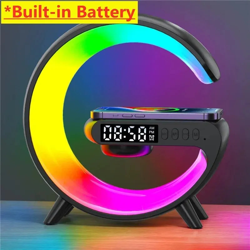 6-in-1 Wireless Charging Station - Charging Pad, Speaker, Night Light, and More!