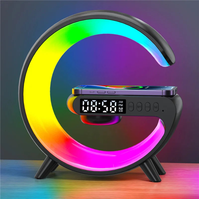 6-in-1 Wireless Charging Station - Charging Pad, Speaker, Night Light, and More!