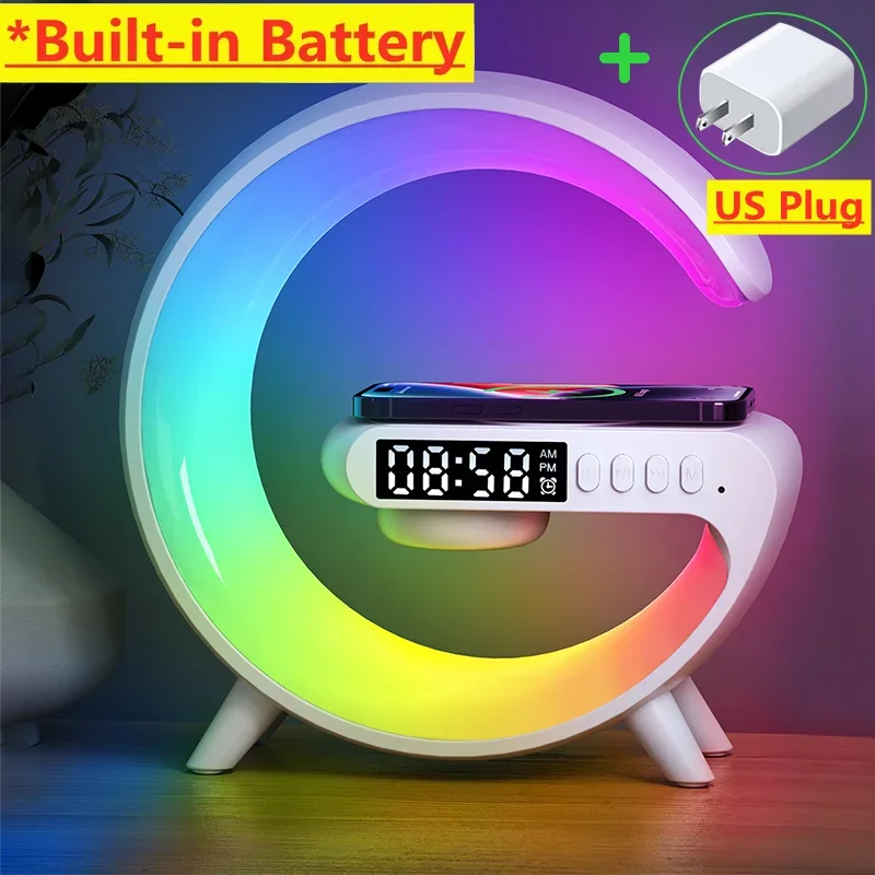 6-in-1 Wireless Charging Station - Charging Pad, Speaker, Night Light, and More!