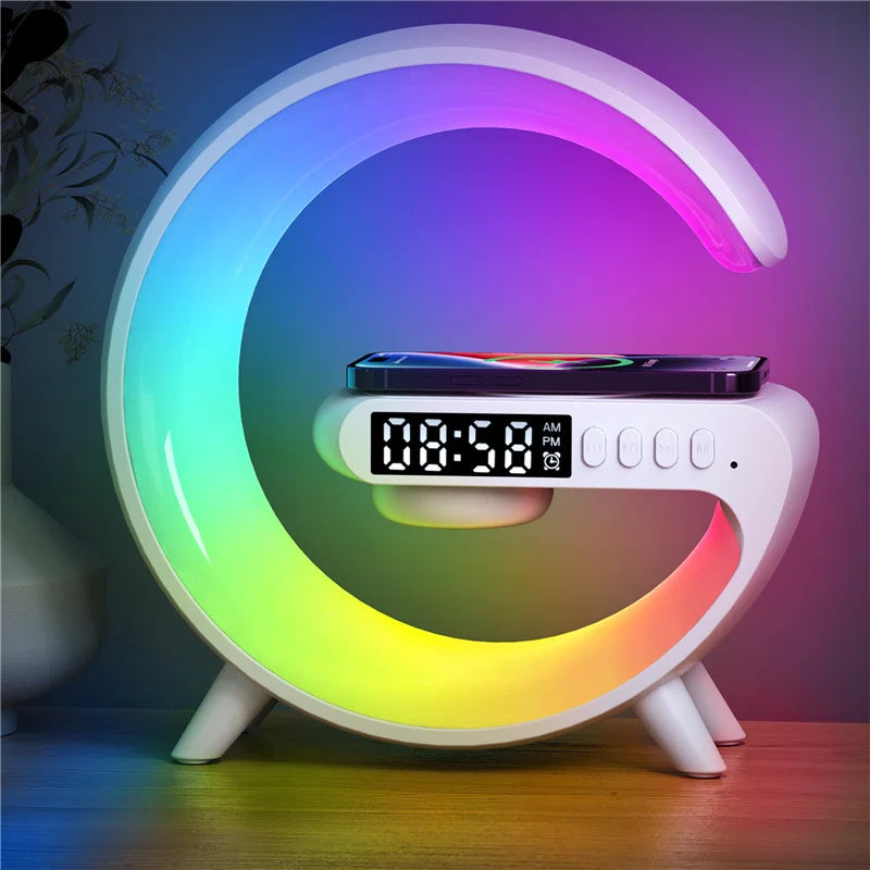 6-in-1 Wireless Charging Station - Charging Pad, Speaker, Night Light, and More!