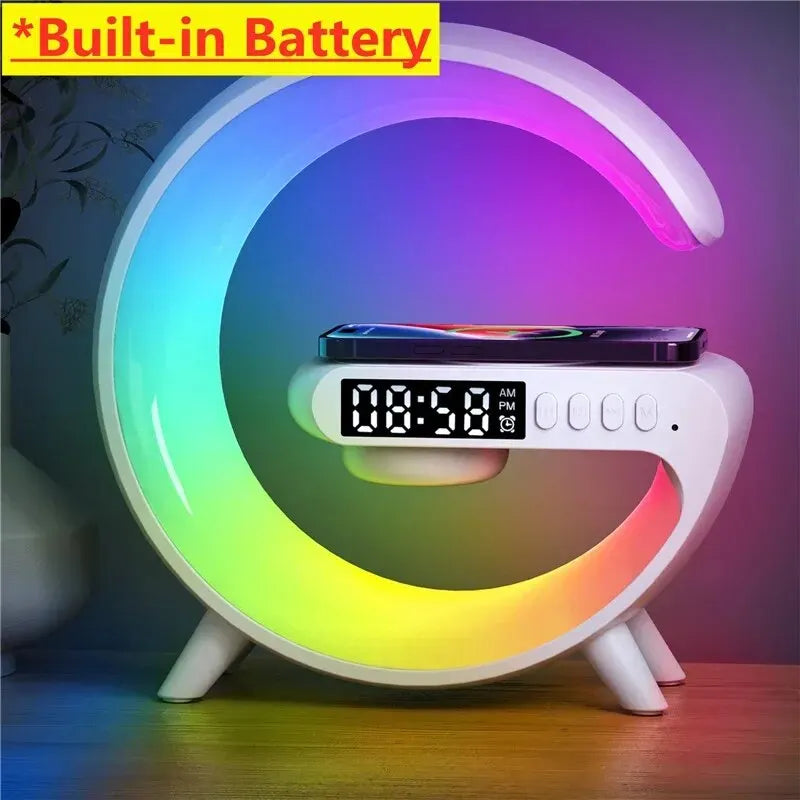 6-in-1 Wireless Charging Station - Charging Pad, Speaker, Night Light, and More!